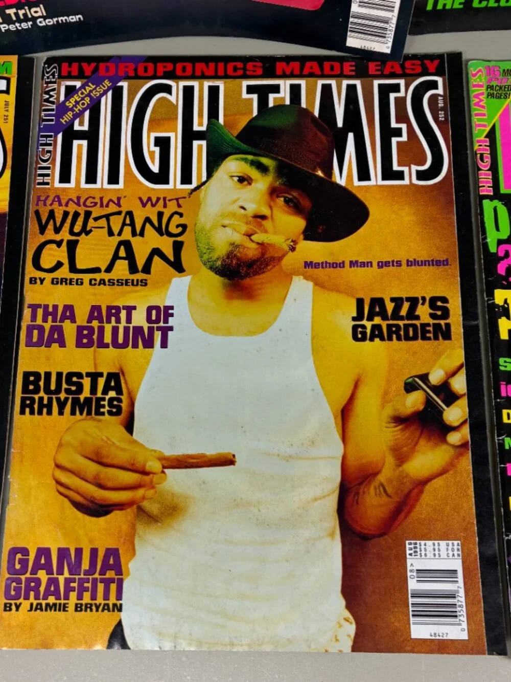 Vintage High Times Magazine Lot Of (8) 1996 Kurt Cobain Wu-Tang Clan Cannabis